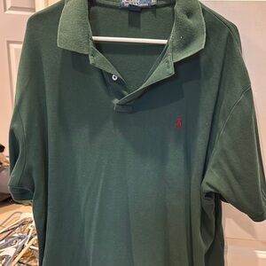 Polo by Ralph Lauren Men's Green Polo Shirt